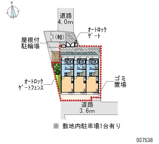 ★手数料０円★江戸川区春江町３丁目 月極駐車場